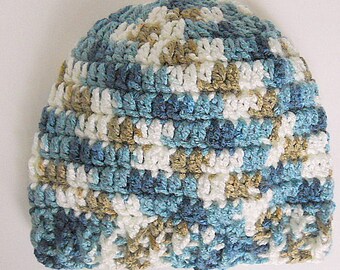 Ready To Ship Newborn To Adult Male Hat Teen Boy Fall Cap Blue Tan White Female Toddler  Father Son Mother Daughter Matching Chemo Beanie