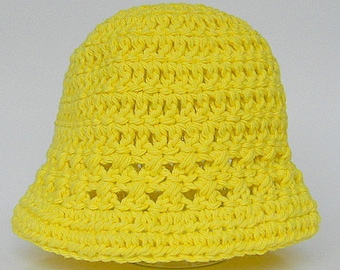 Adult To Newborn Yellow Hat 2 3 4 5 Years Old Toddler Preteen Girl  Chemo Cotton Cap 3 9 12 15 18 24 Months Boy Summer Beanie Ready To Ship