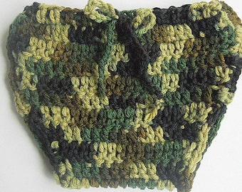 Camouflage Diaper Cover Boy Green Camo Soaker Baby Girl Cozy 3 To 6  Months Infant  Kozy Newborn Children Crochet Fall Hunting Clothing