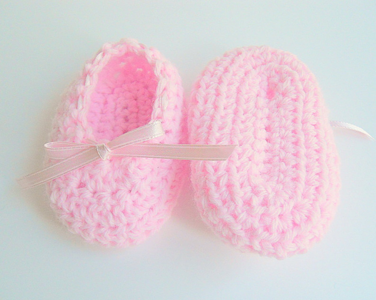 pink baby booties infant girl ballet slippers crochet light pastel ballerina shoes newborn 3 6 9 months crib shoes ready to ship pink baby booties infant girl ballet slippers crochet light pastel ballerina shoes newborn 3 6 9 months crib shoes ready to ship