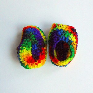 Newborn Boy Rainbow Booties Baby Girl Spring Sandals Infant Children Preemie To 9 Months Summer Clothing Ready To Ship image 4