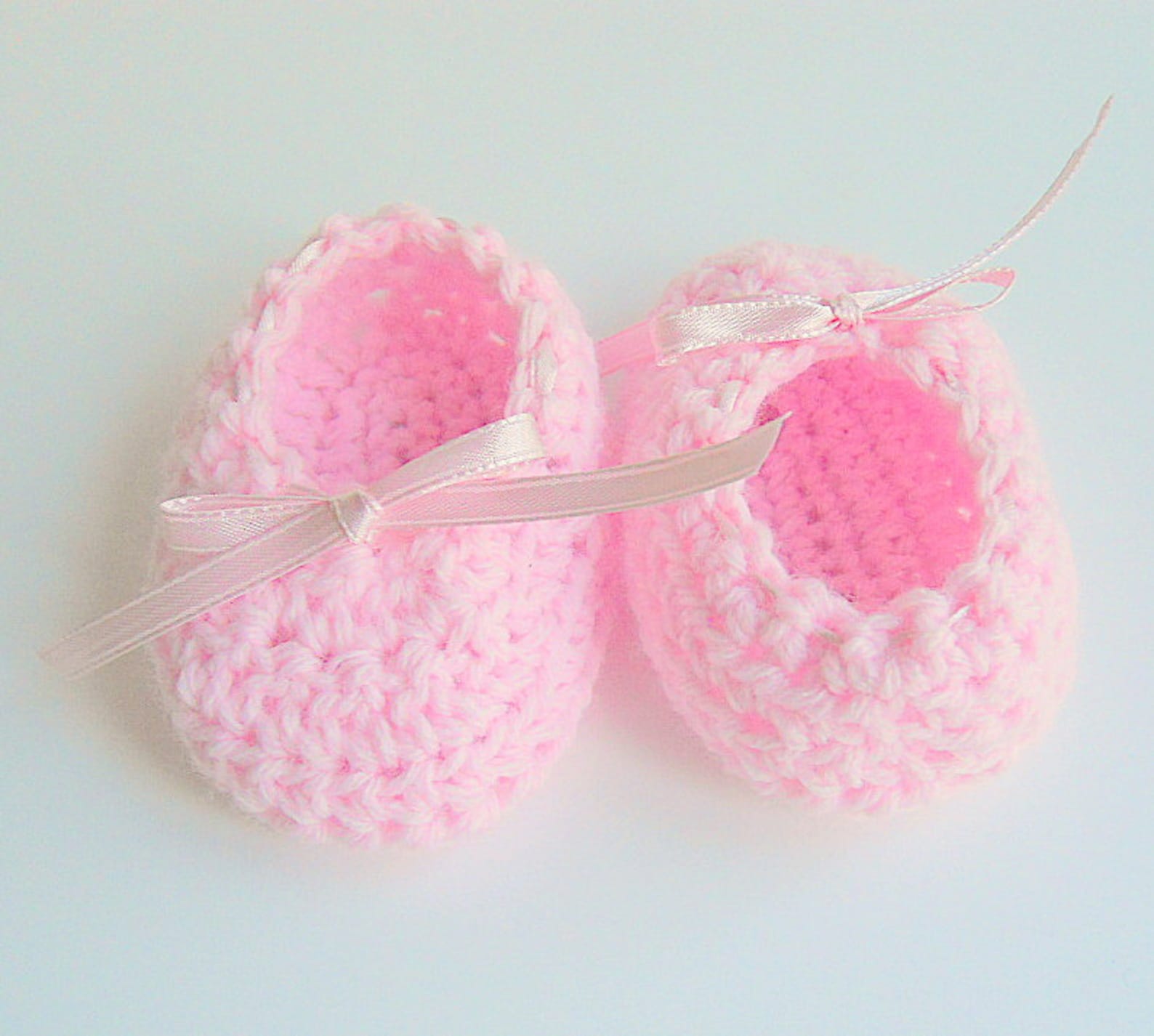 pink baby booties infant girl ballet slippers crochet light pastel ballerina shoes newborn 3 6 9 months crib shoes ready to ship pink baby booties infant girl ballet slippers crochet light pastel ballerina shoes newborn 3 6 9 months crib shoes ready to ship