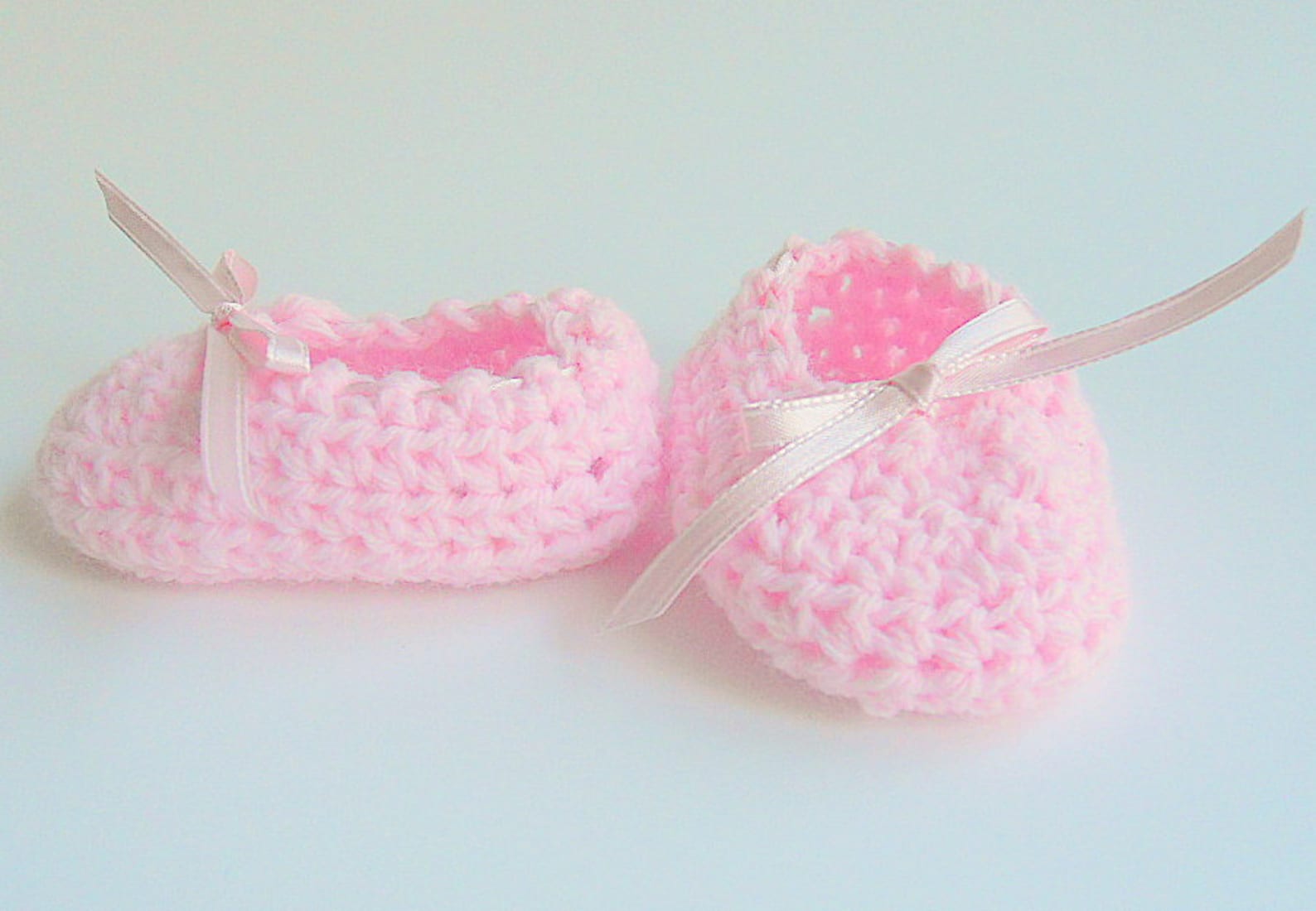 pink baby booties infant girl ballet slippers crochet light pastel ballerina shoes newborn 3 6 9 months crib shoes ready to ship pink baby booties infant girl ballet slippers crochet light pastel ballerina shoes newborn 3 6 9 months crib shoes ready to ship