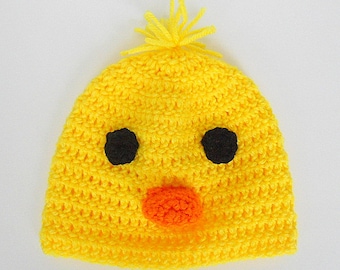 Newborn Baby Chick Hat 2 3 4 5 Years Old Toddler Girl Yellow Halloween Cap Preemie Boy Duck Beanie Easter Preteen Photo Prop Chicken