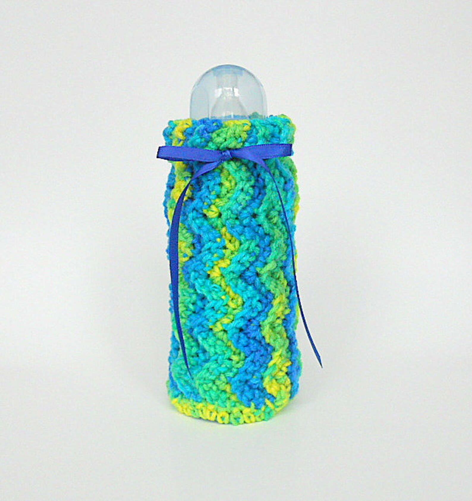 Baby Bottle Covers Cozy Set Bright Green Blue Yellow Cozies Etsy