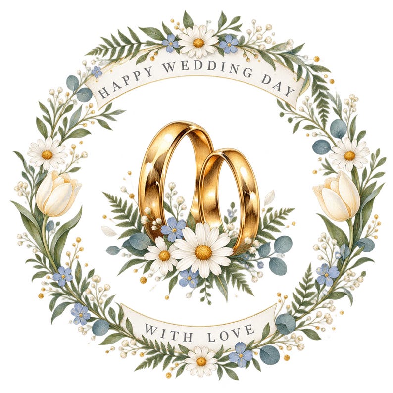 Wedding Rings Images. Free 15 Wedding Ring Clipart Transparent Watercolor PNG Marriage Bride Groom ...