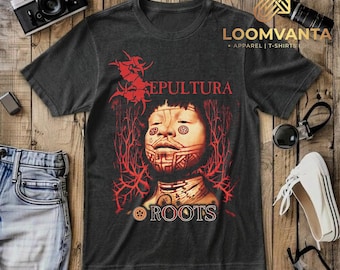 Vintage 90s Sepultura T-shirt Roots Album Era Brazilian Heavy