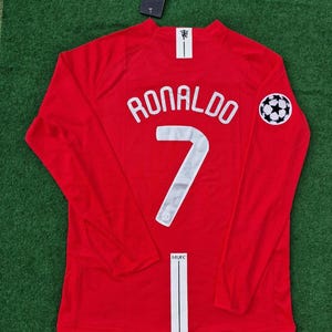 Cristiano Ronaldo Jersey Manchester United Long Sleeve - Etsy