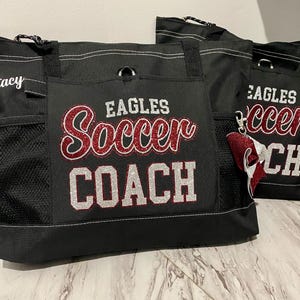 Cheer Coach Bag w/Optional Keychain Bow Customizable image 13