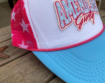 Chapéu de 4 de julho - American Girly/God Bless America