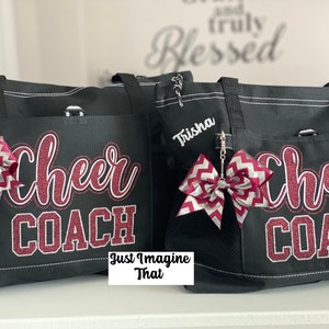 Cheer Coach Bag w/Keychain Bow Customizable