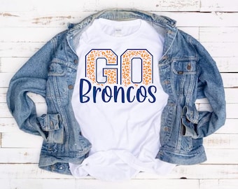 Camiseta de futebol personalizável - Vai Broncos, Rams e muito mais!