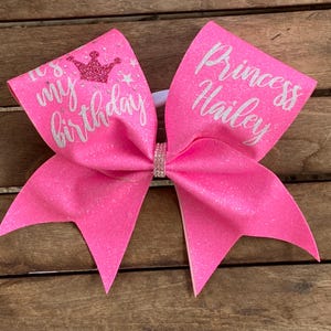 IT&#39;s My Birthday Cheer Bow - Customized
