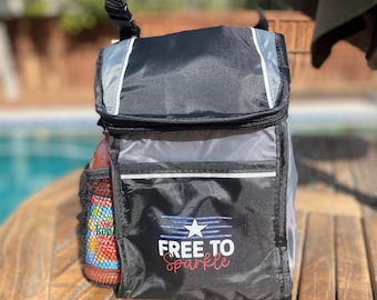 Bolsa de almoço personalizada que pode ser fixada ou encaixada na mochila