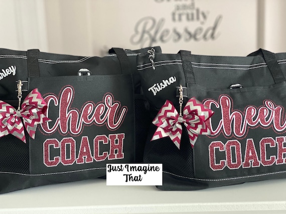 Cheer Coach Bag w/Optional Keychain Bow Customizable
