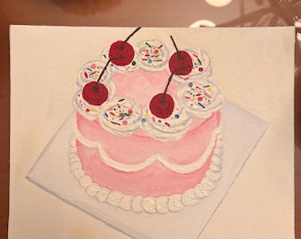 Pintura de pastel de cumpleaños