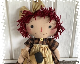 Handmade Raggedy Ann Doll~Raggedy Annie~Bee Theme Annie