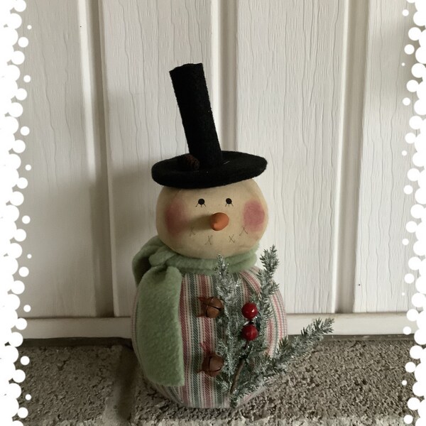 Handmade Snowman~Winter Snowman~Christmas Decoration