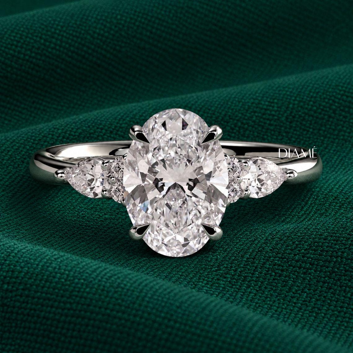 Oval Stone Ring - Etsy