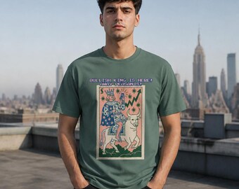 The Bullish King Shirt, Bull Market Tarot Trader Tee, Bullish Stock Market Graphic Tshirt, Move Away Peasants Degen Investor Gift