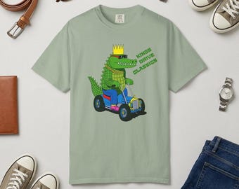Kings Drive Classics Shirt, Croc King Hot Rod Tee, Crocodile Vintage Car Tshirt, Gator Shirt, Car Guy Gift, Classic Car Enthusiast Gift