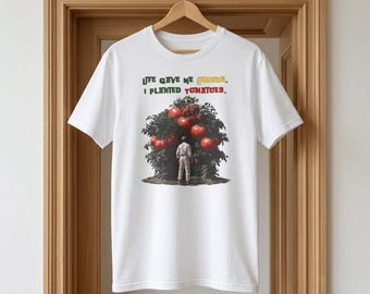 Life Gave Me Lemons I Planted Tomatoes Shirt, Funny Farmer Tee, Vintage Garden Graphic Tshirt, Tomato Shirt Gardener Gift