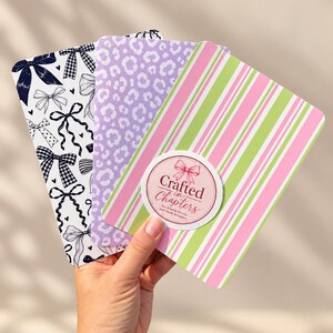 Kindle Insert Pastel Pink and Lime Green Stripes | Digital Download