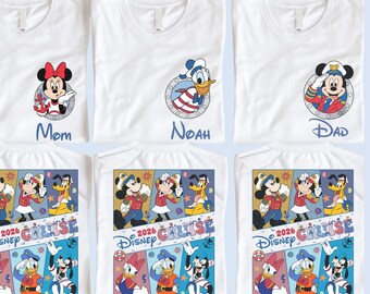 Custom Disney Cruise 2026 T-Shirt, Disney Family Cruise Matching Shirts, Personalized Cruising Tee, Disney Cruise Crew Comfort Colors