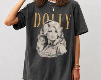 Dolly Parton Portrait Shirt, Vintage Country Music Tee, Comfort Colors Dolly Shirt, Retro Western Graphic Tee