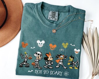 Retro Mickey's Not So Scary Halloween Party 2026 Skeleton Shirt, Disney Halloween Tee,Matching DisneyWorld Squad T-shirts