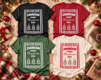 Custom Matching Family Christmas Vacation T-Shirt, Personalized Christmas Crew Shirt, Comfort Colors Holiday Group Tee,Family Name 2026 Tees