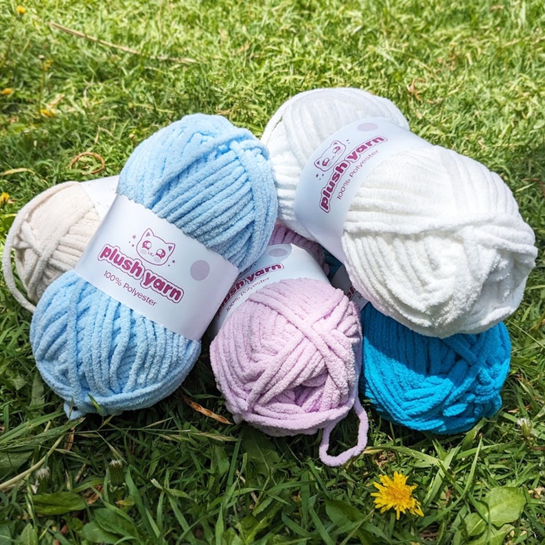 Plush Chenille Yarn for Amigurumi Crochet Plushies Etsy Australia