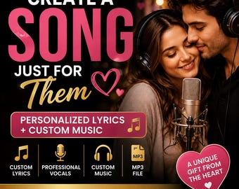 Personalisiertes Liebeslied | Individueller Text & Musik (MP3-Datei)