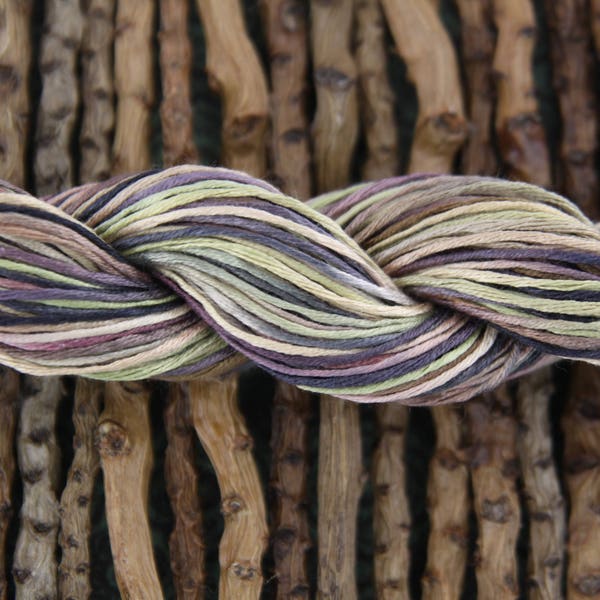 Beautiful Aubergine Hand Dyed Australian Silk Thread for DIY Dreadlock Wrap