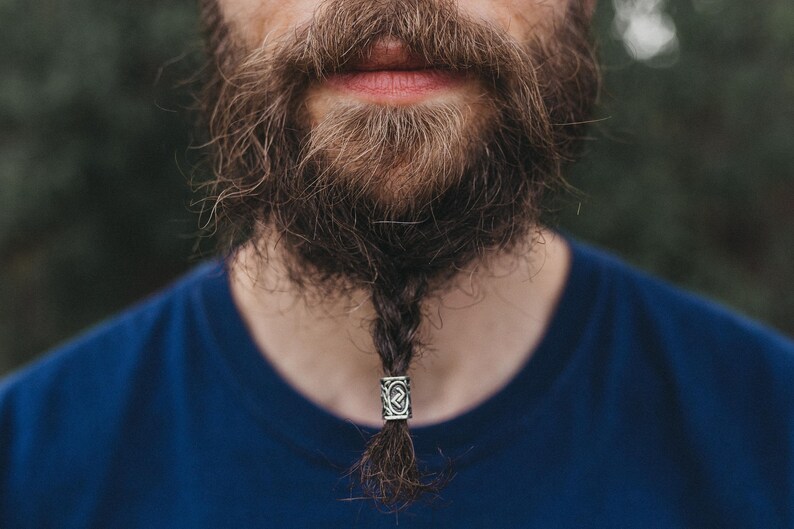Set Of 5 A Norse Dread Beads Dreadlock Hair Beard Beads 57mm Hole Viking Beads Stainless Steel 316-932 Inch