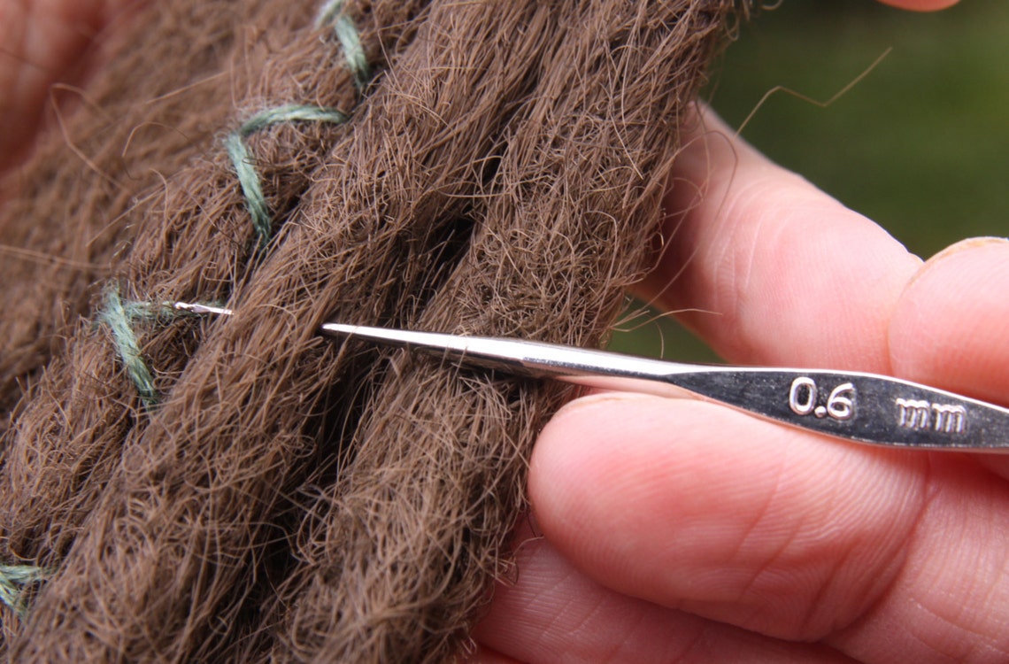 Set of 2 Steel Crochet Hooks for Dreads Dreadlock Etsy