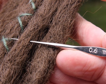 Steel Dreadlock Crochet Dread outil d'entretien de Petits Cheveux Crochet 0.6-0.8mm Steel Dreadlock Crochet Dread outil d'entretien de Petits Cheveux Crochet 0.6-0.8mm
