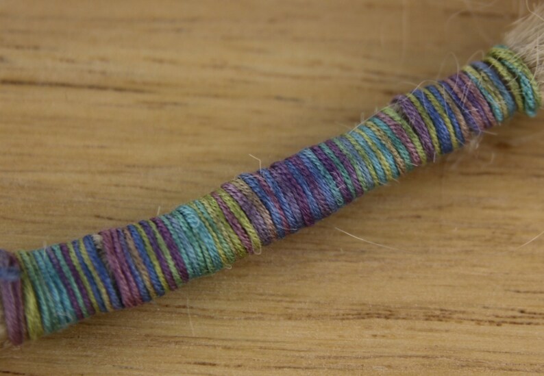 Beautiful Hand Dyed Australian Silk Thread for DIY Dreadlock Wrap