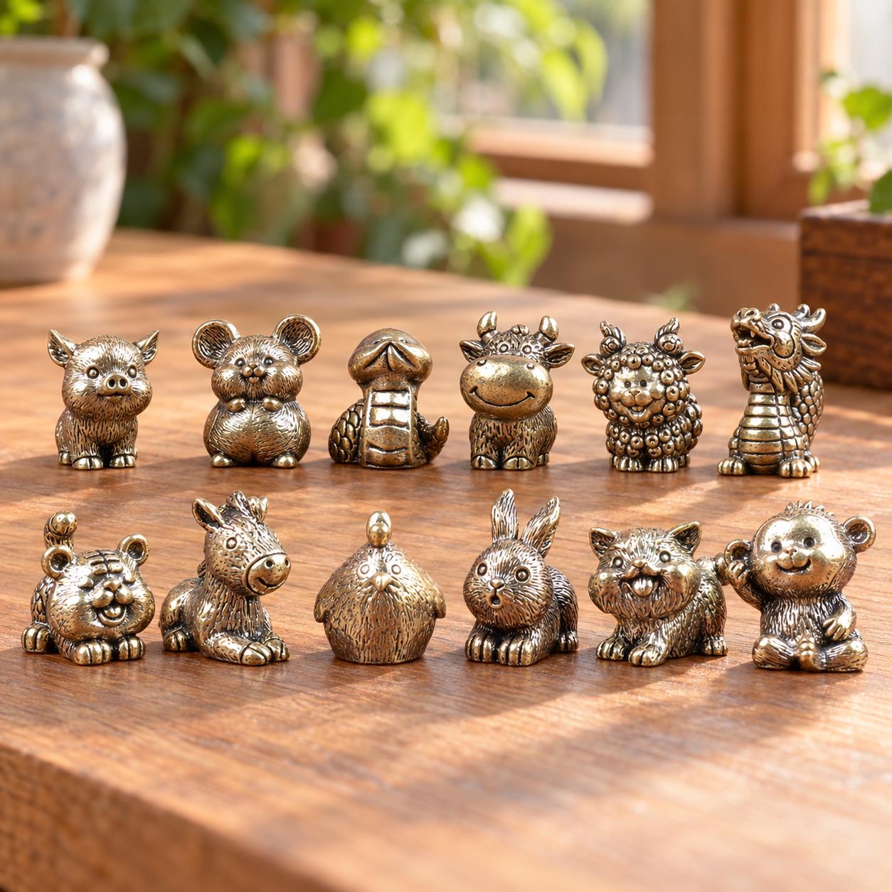 12 Zodiac Figurines - Etsy