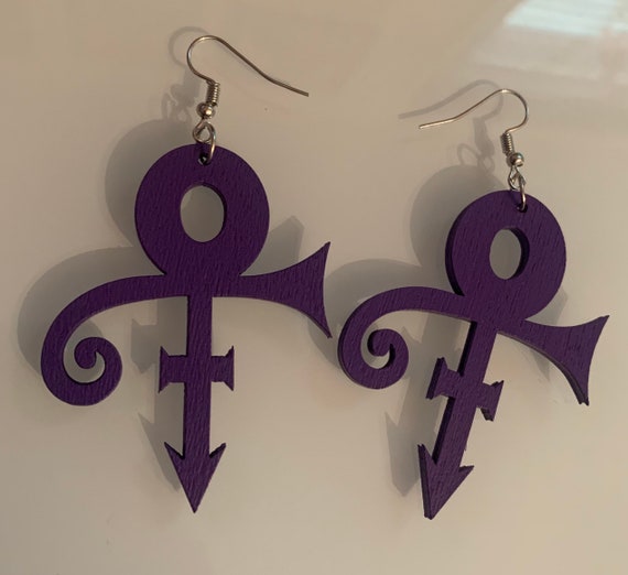 Prince symbol best sale earrings