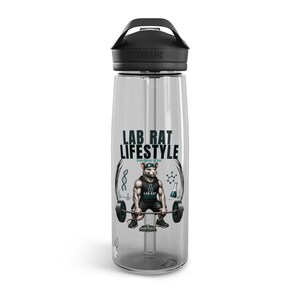 LabRat Lifestyle Gym Water Bottle | Biohacker Sports Bottle | Experiment of One Hydration Bottle | Fitness Water Bottle | Science Gift