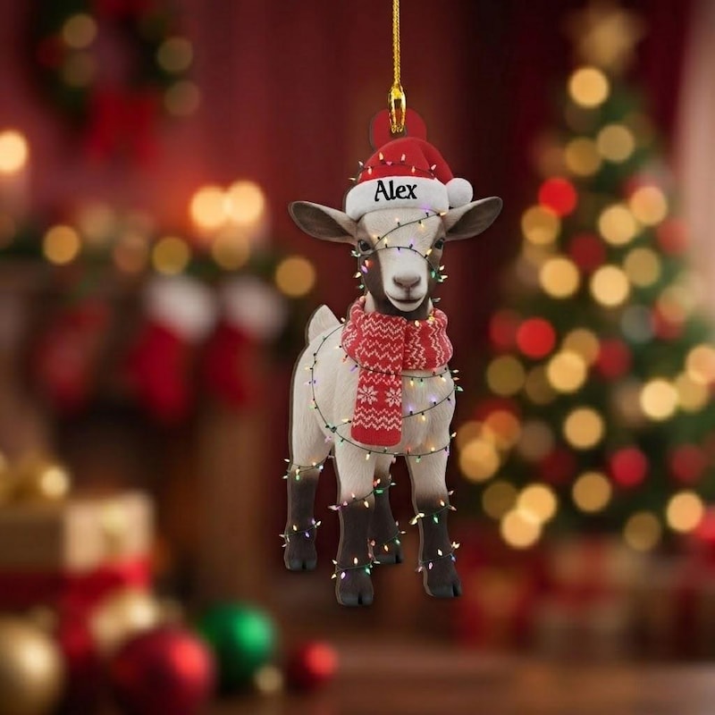 Custom Goat Farm Ornament - Etsy