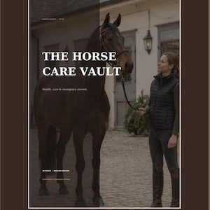 Horse Health Record Binder, Equine Emergency Planner, Printable & GoodNotes