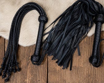Handmade Leather Flogger – Heavy 70-Tail Whip Genuine Handcrafted Impact Flogger