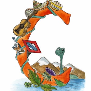 Kids Initial Illustration