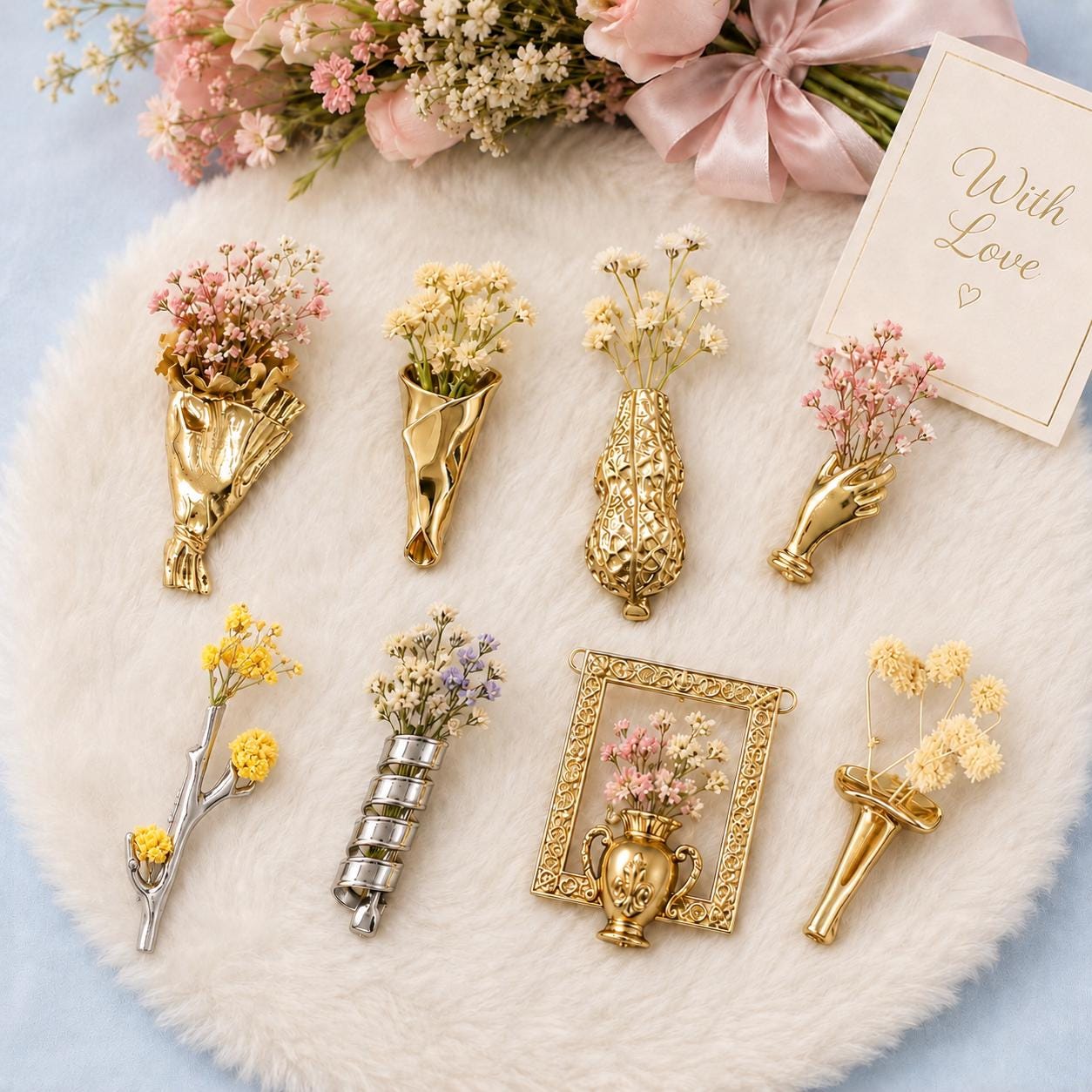 Posy holder brooch - Etsy 日本