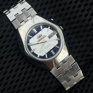Orologio da uomo vintage Orient Crystal Automatic 21 Jewels Day/Date, prodotto in Giappone.
