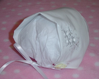 Keepsake Infant Hanky Handkerchief Baby Bonnet Hat