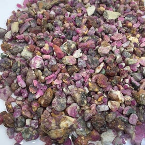 Natural Ruby Rough Lot – 390 Grams – Afghanistan – Raw Red Corundum