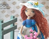 Crochet doll pattern, crochet amigurumi doll, amigurumi doll pattern, crochet doll Becky, pattern no 96